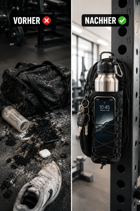 FitVeltrix™ Premium Magnetic Gym Bag- Nie wieder Flasche & Handy auf dem schmutzigen Gym-Boden